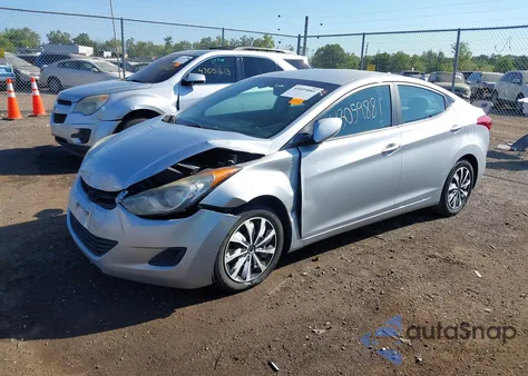 2012 Hyundai Elantra Gls from USA, damaged, VIN 5NPDH4AE9CH076948